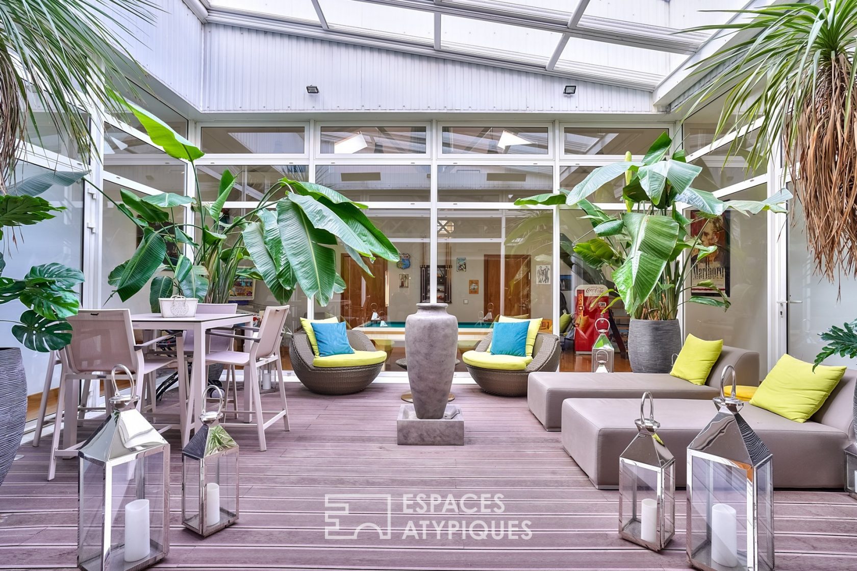 Loft with winter garden