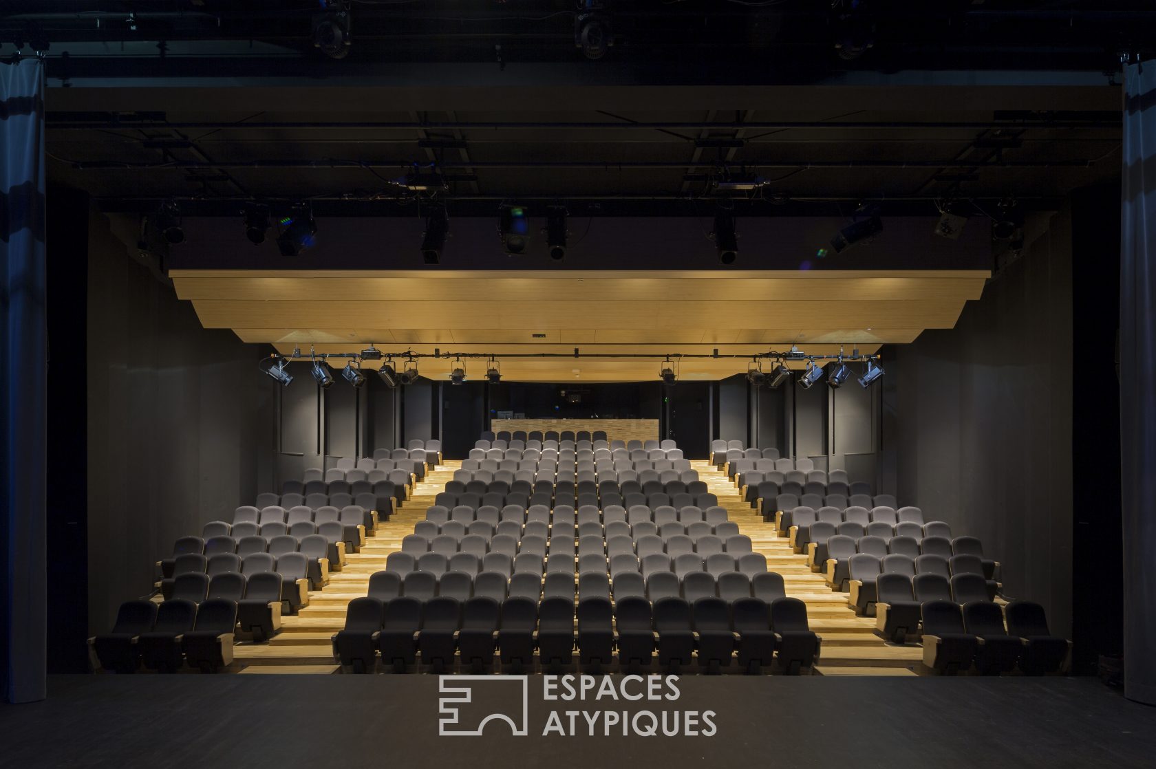 The hall and its auditorium