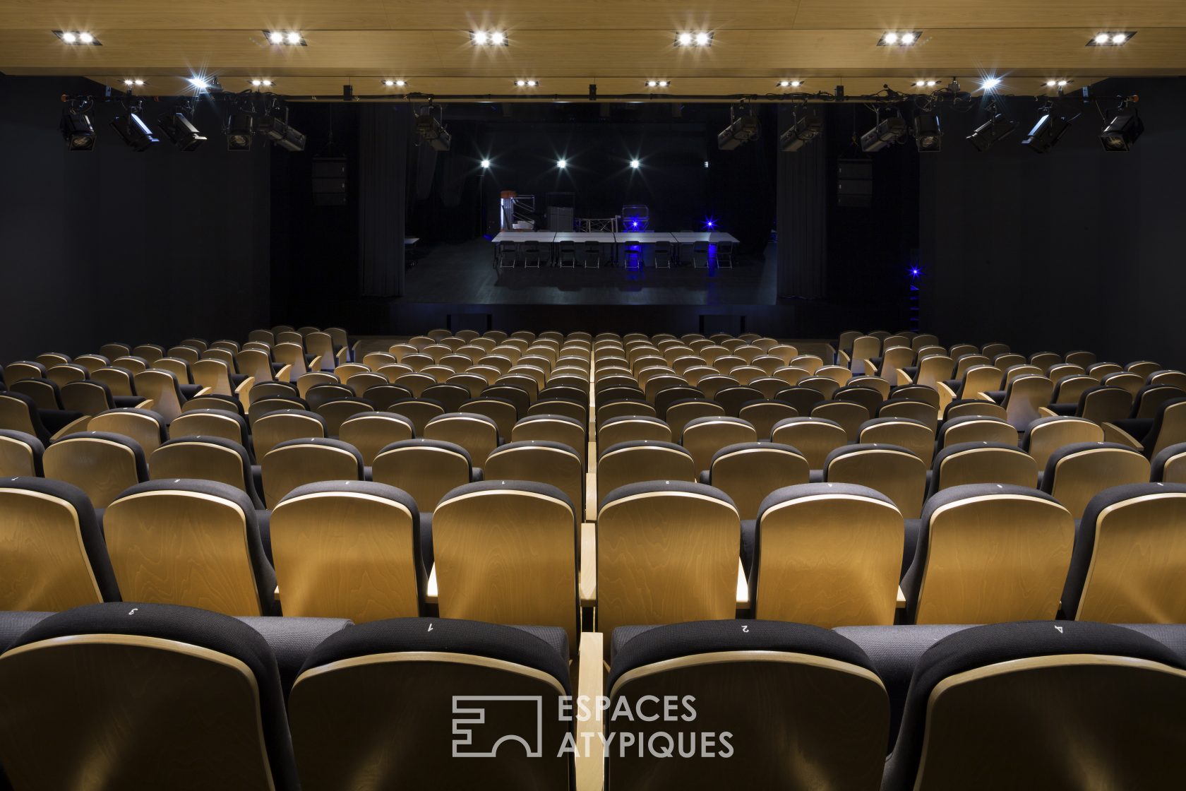 The hall and its auditorium