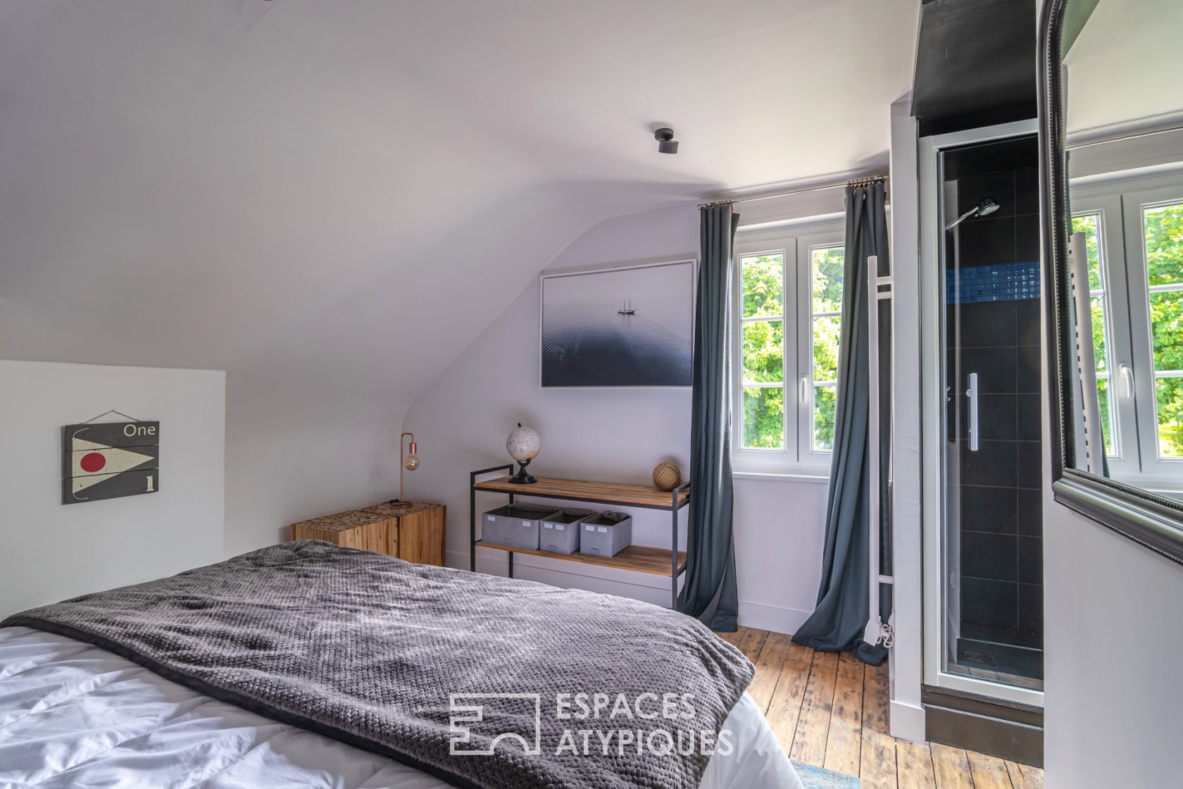 Manoir normand avec vue mer