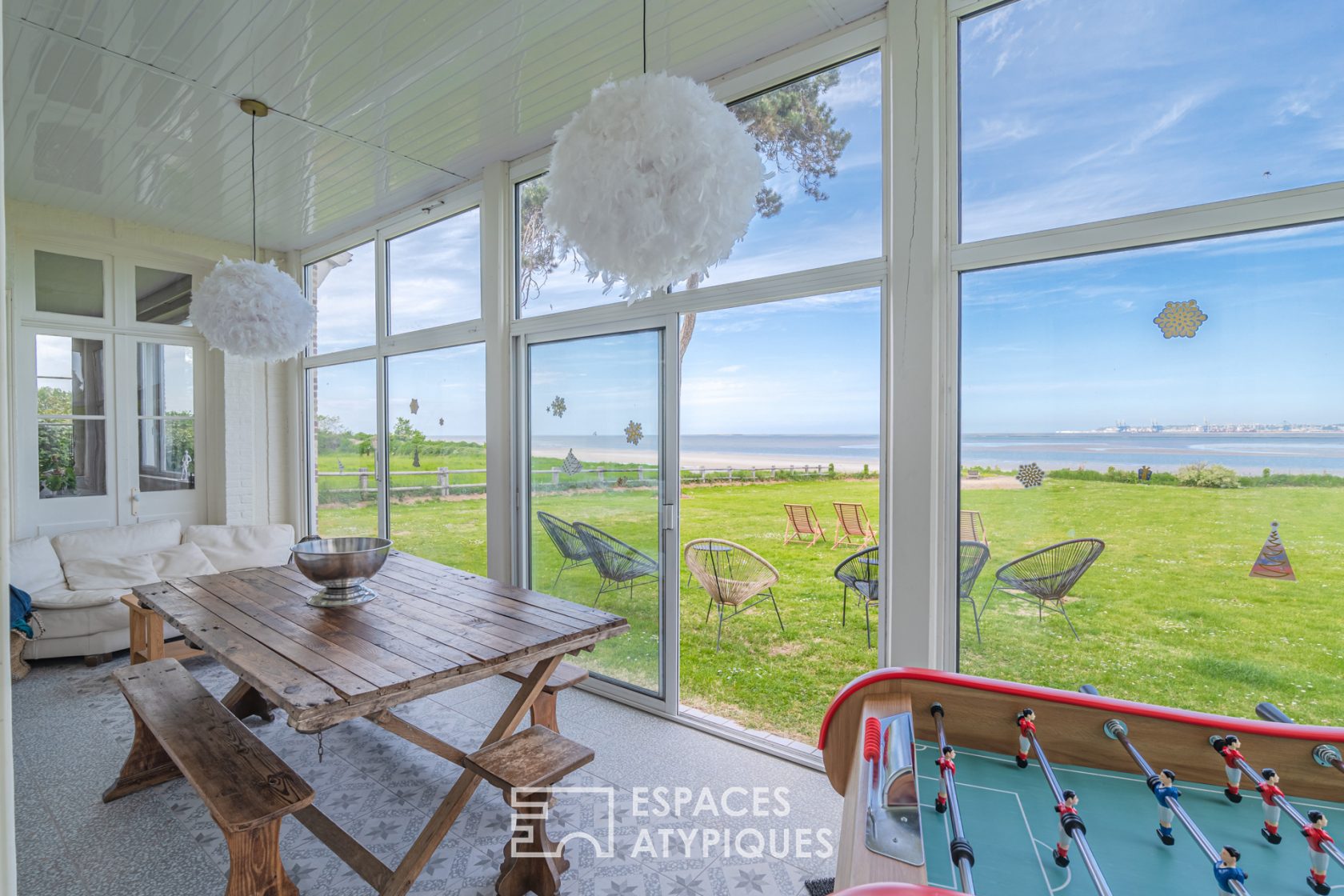 Manoir normand avec vue mer