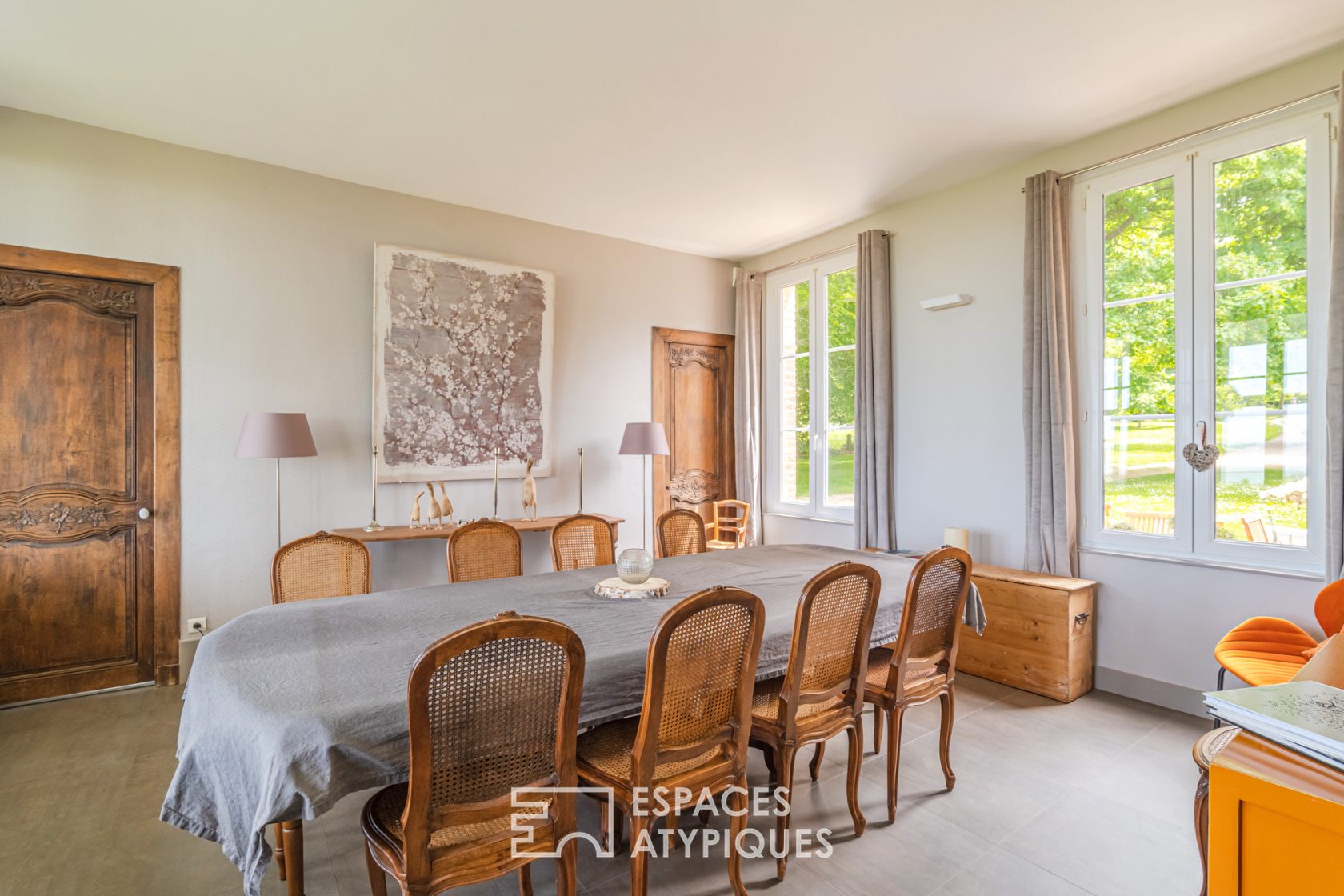 Manoir normand avec vue mer