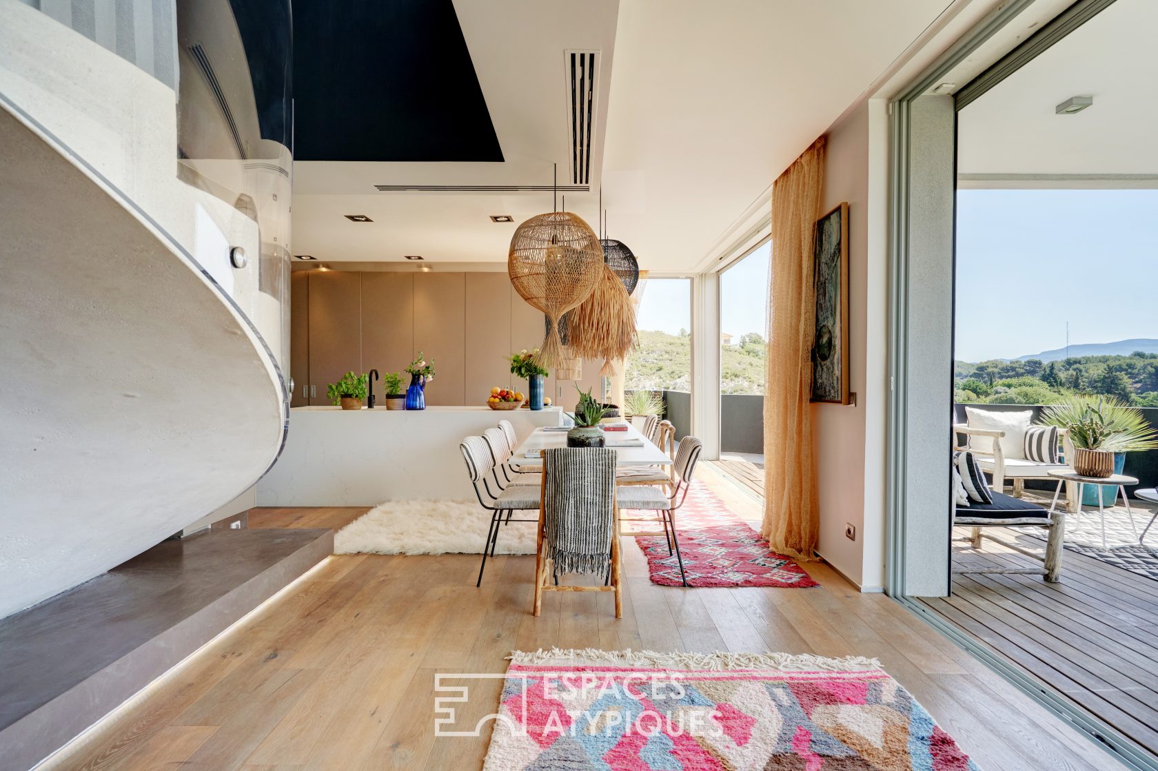 Bohemian chic architect house