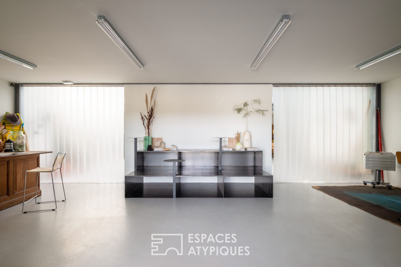 Metal house with sea view