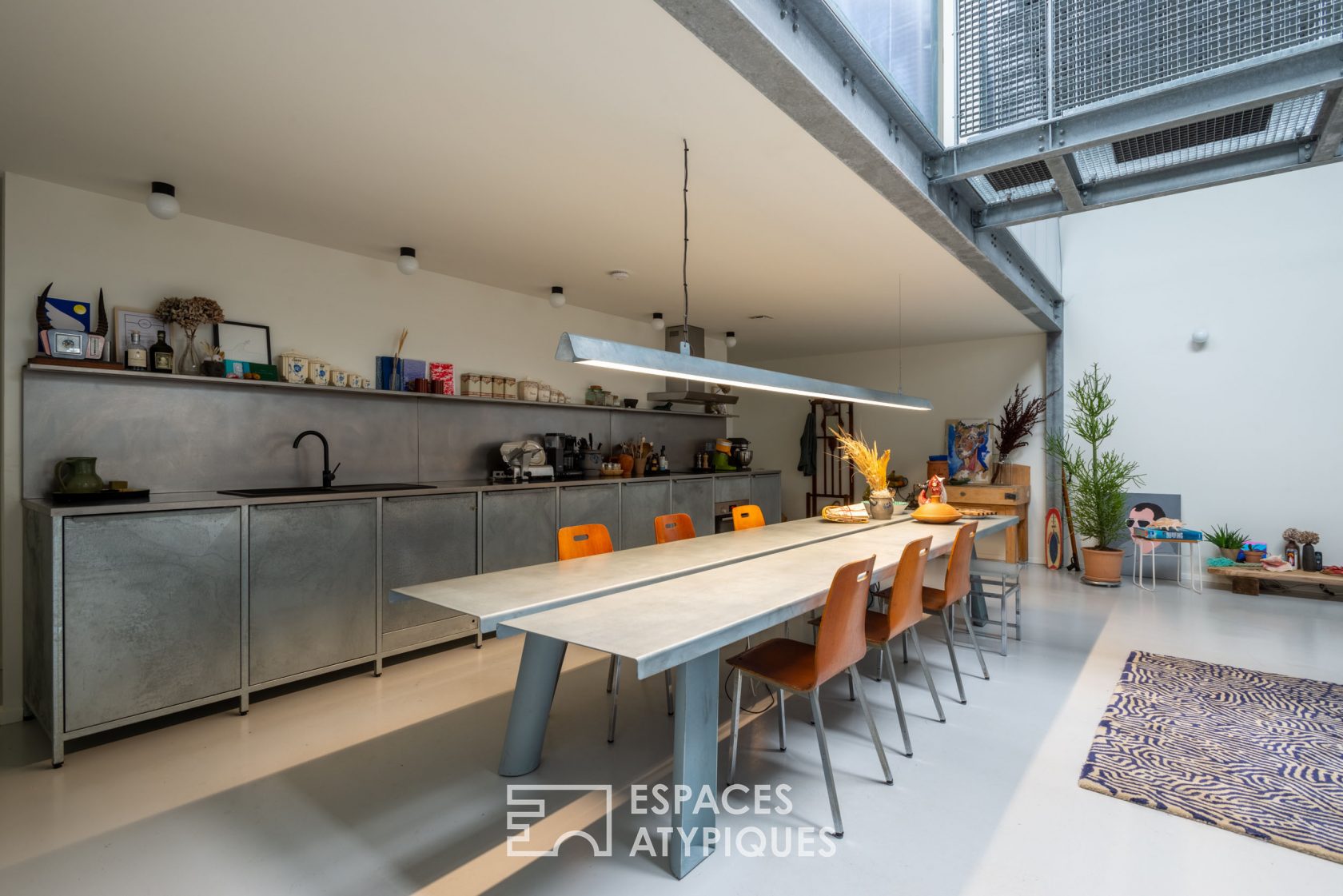 Metal house with sea view