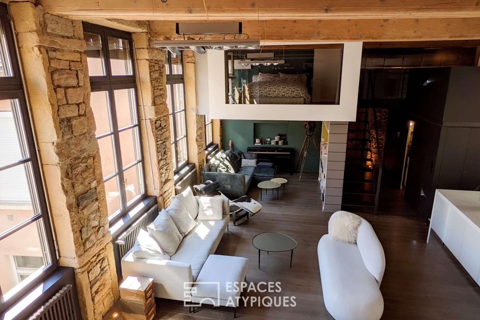Loft Lyonnais rénové par architecte