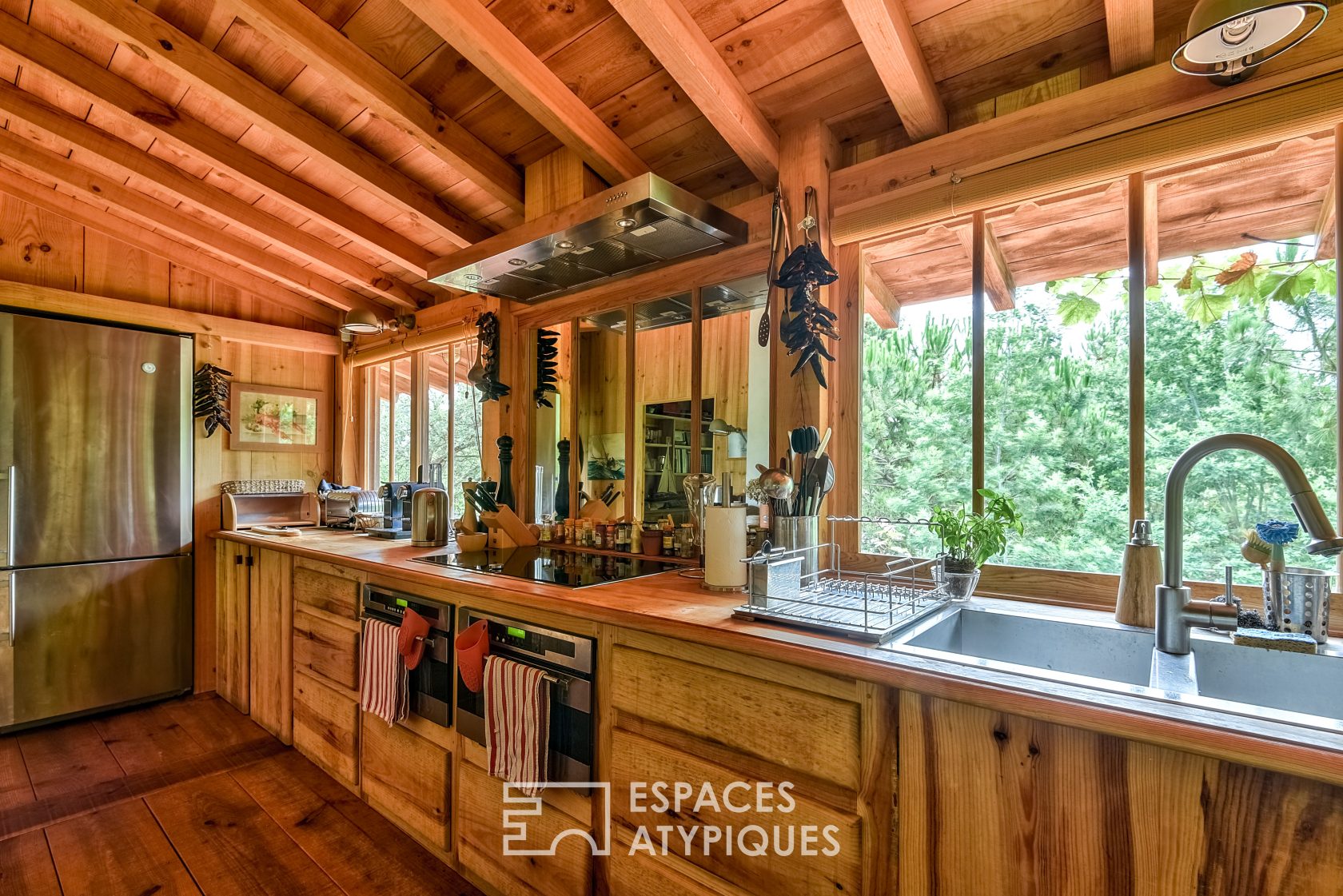 Wood house cap ferret