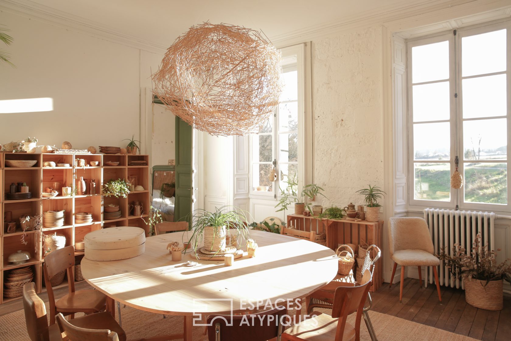 Atypical medieval castle with refined interior design