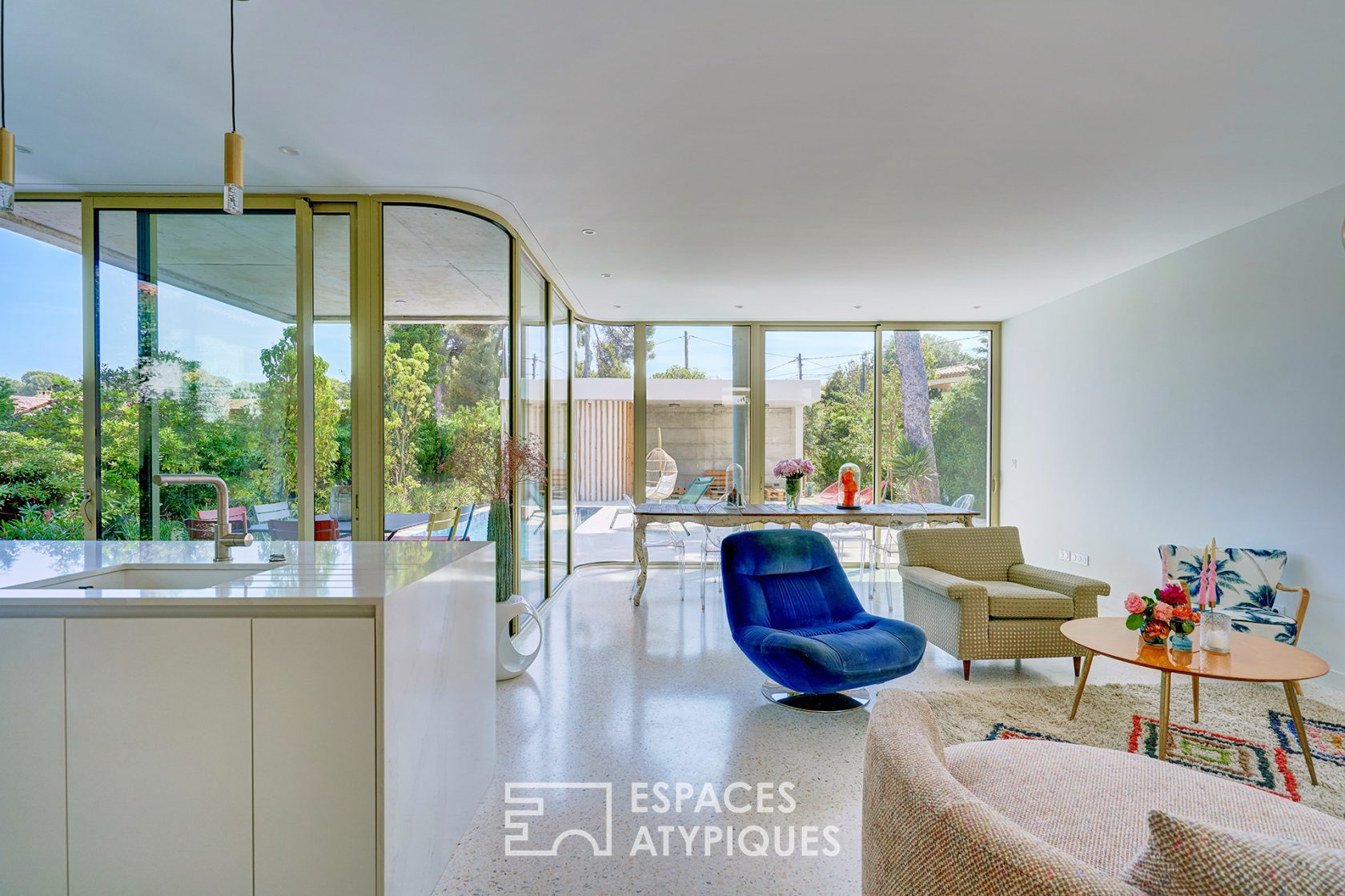 Architectural terrazzo house