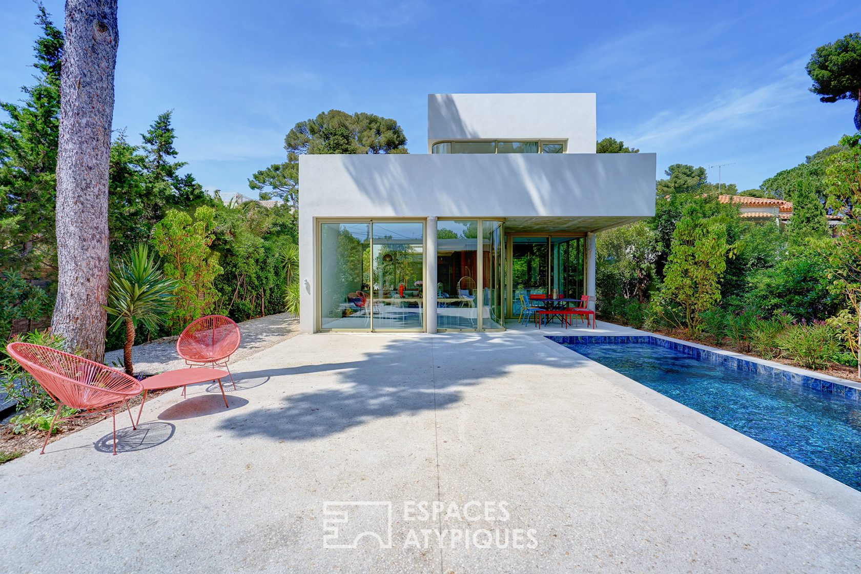 Architectural terrazzo house