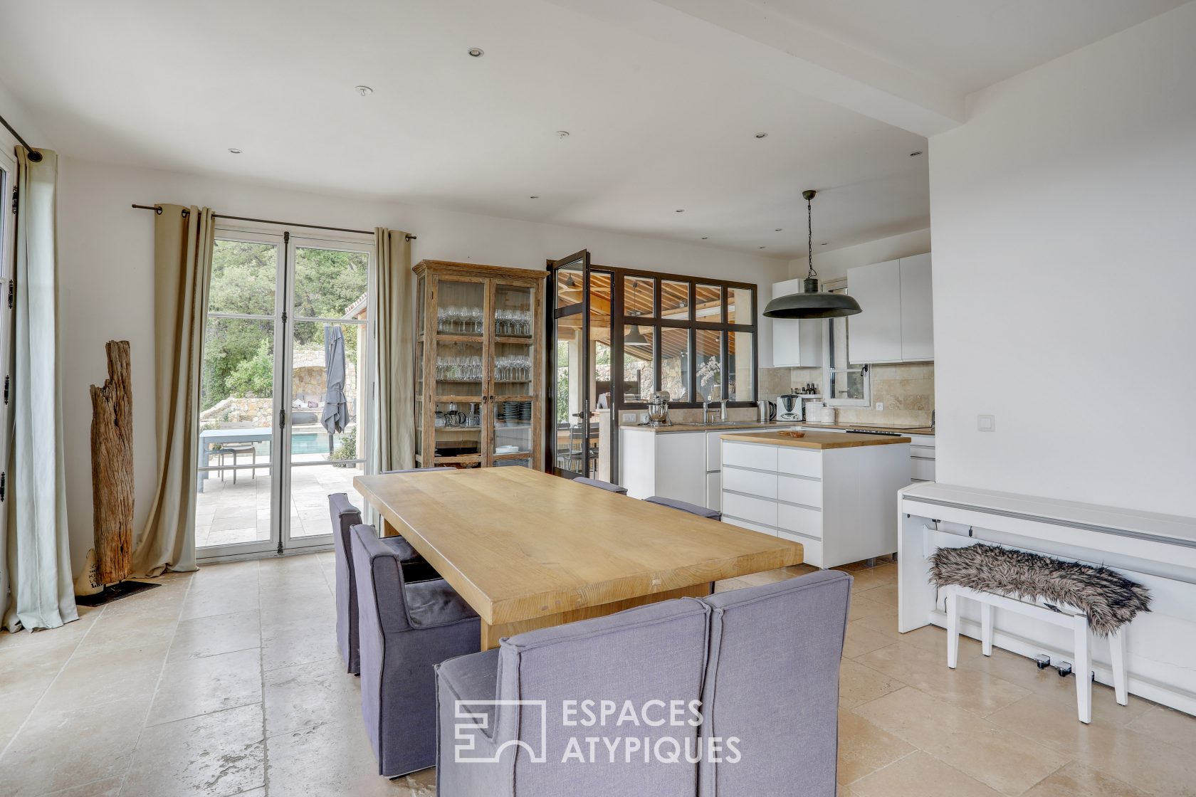 Provencal estate with stone terraces and swimming pools