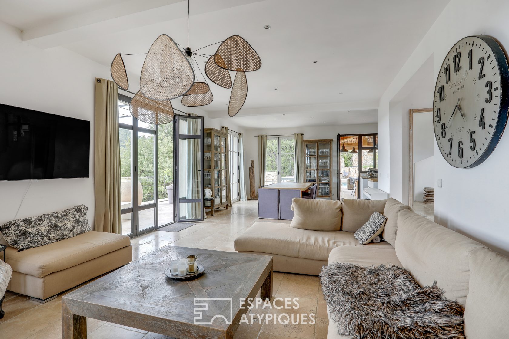 Provencal estate with stone terraces and swimming pools