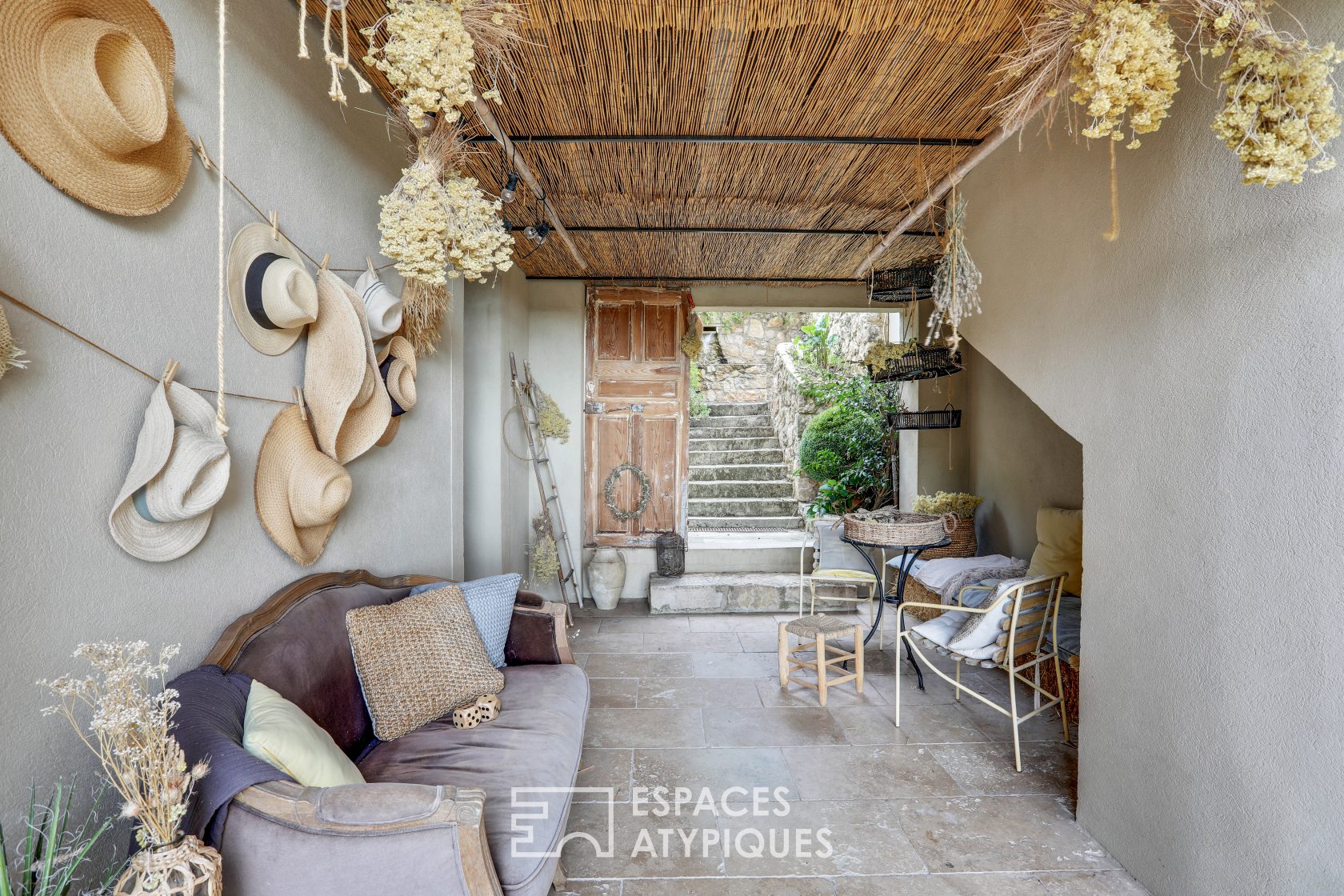 Provencal estate with stone terraces and swimming pools
