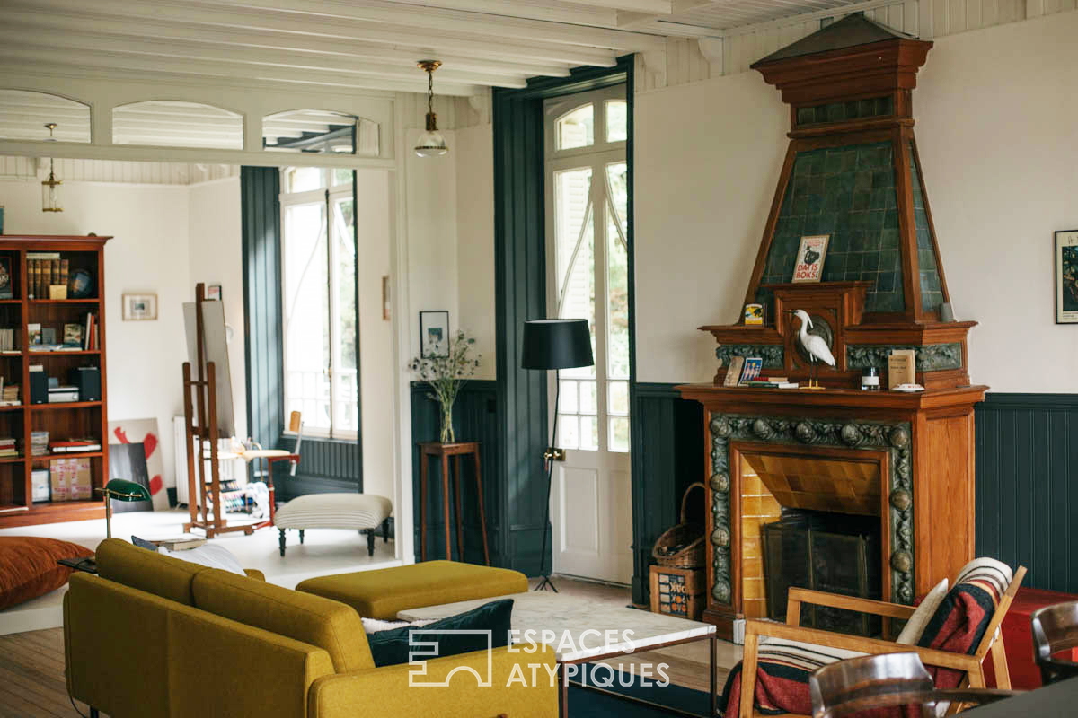 Colonial villa in art nouveau style