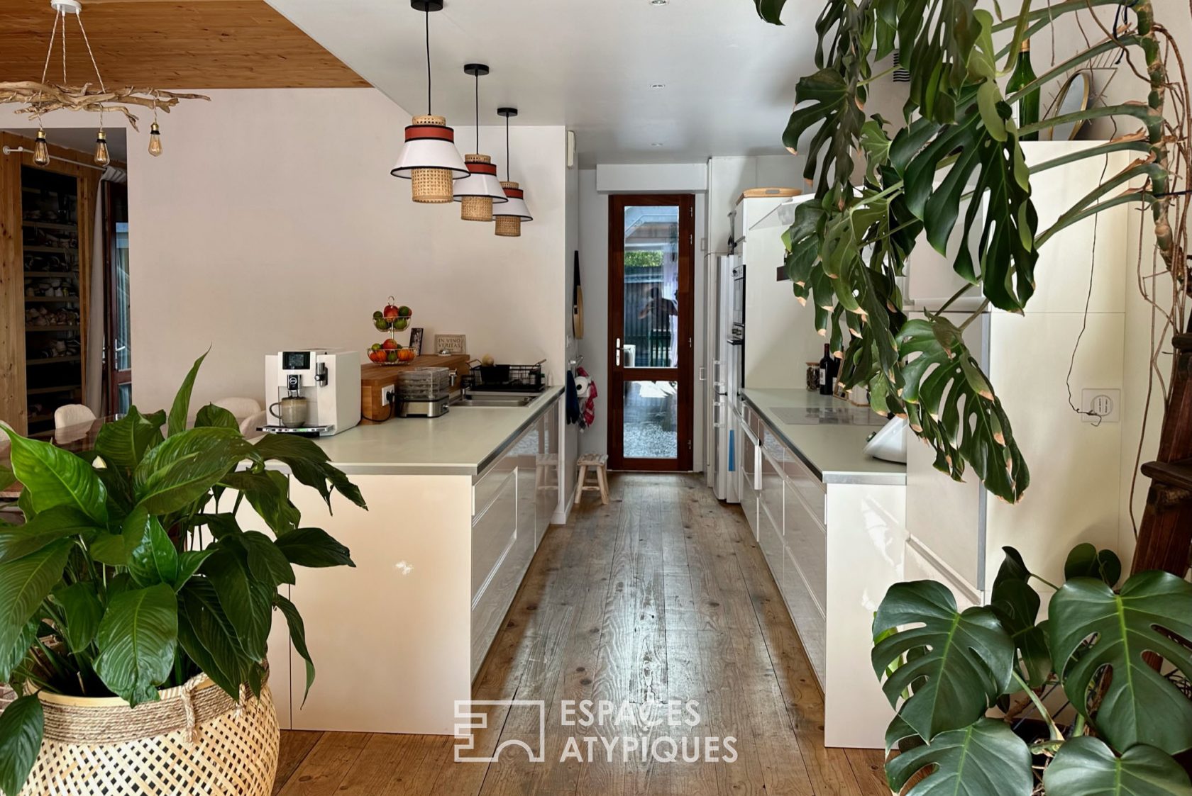Contemporary architect loft with patio