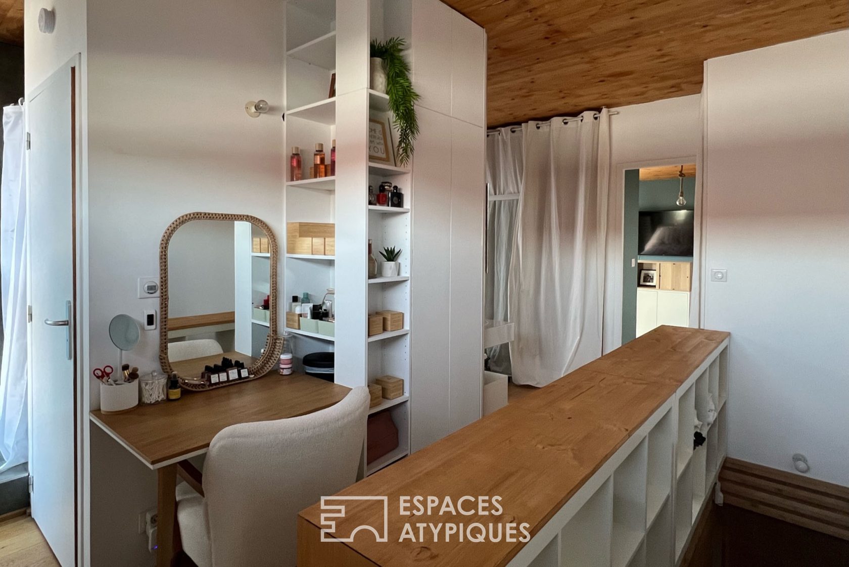 Contemporary architect loft with patio