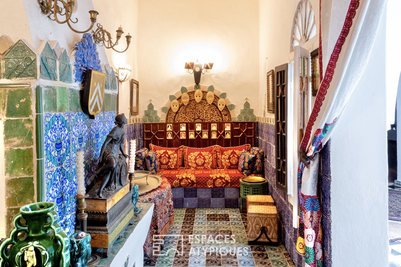 Colorful Moroccan riad