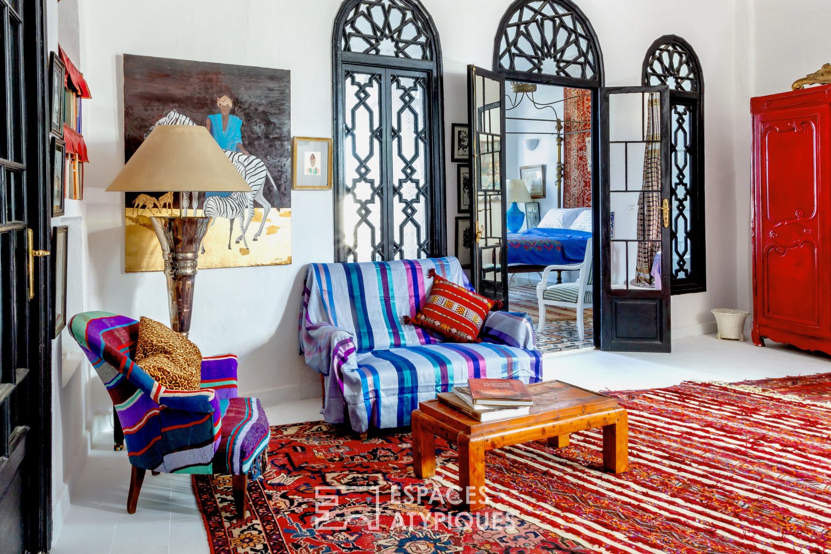 Colorful Moroccan riad