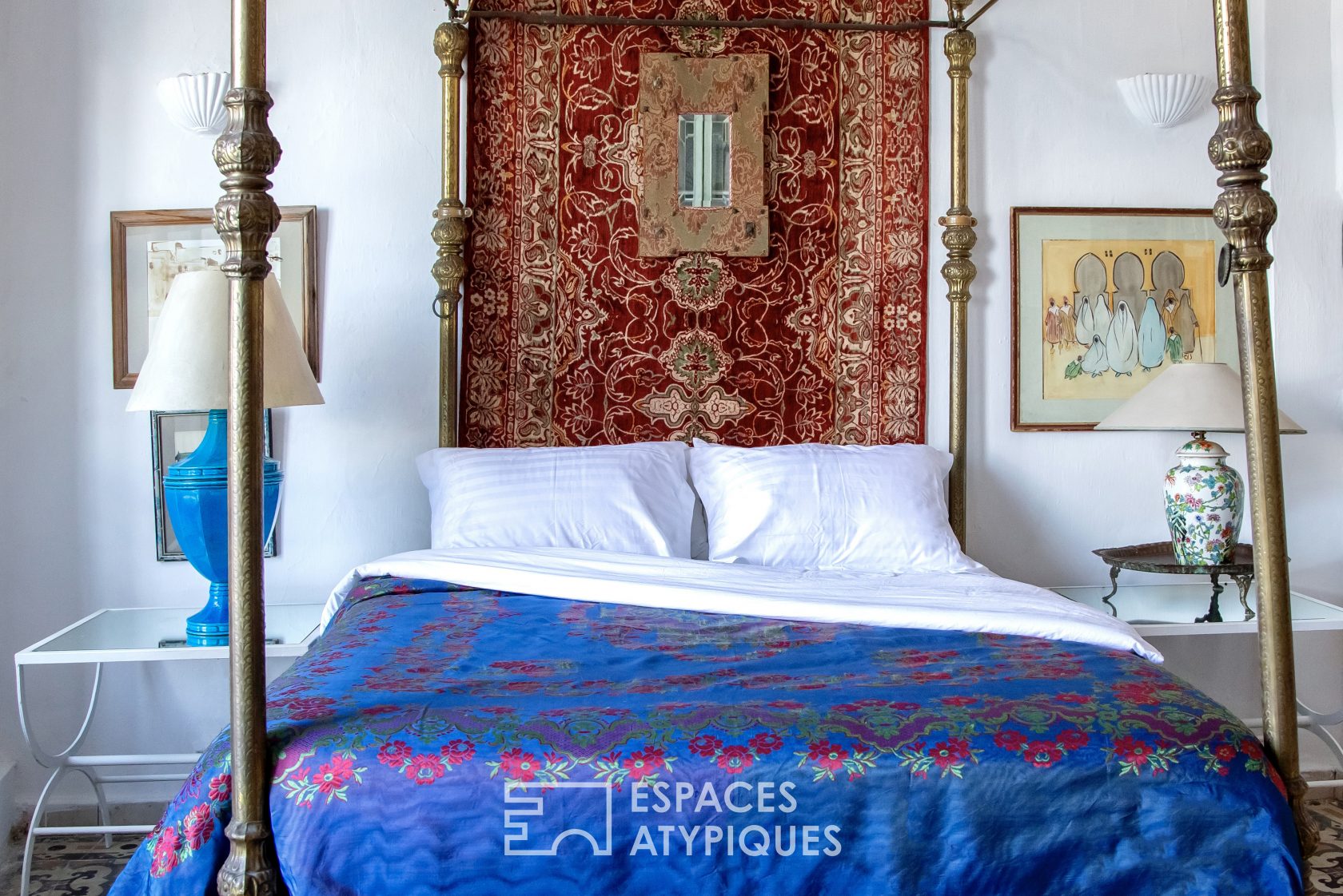 Colorful Moroccan riad