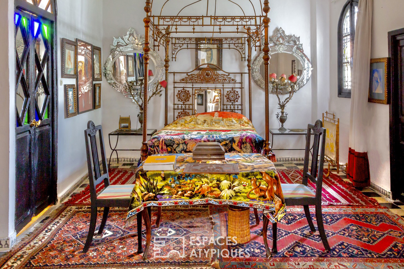 Colorful Moroccan riad
