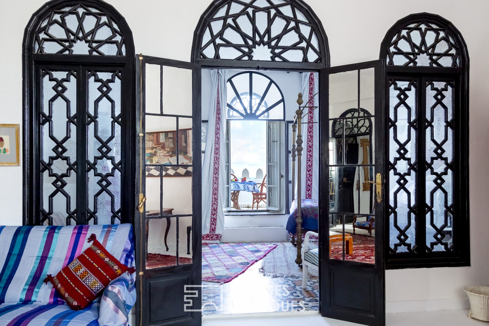 Colorful Moroccan riad