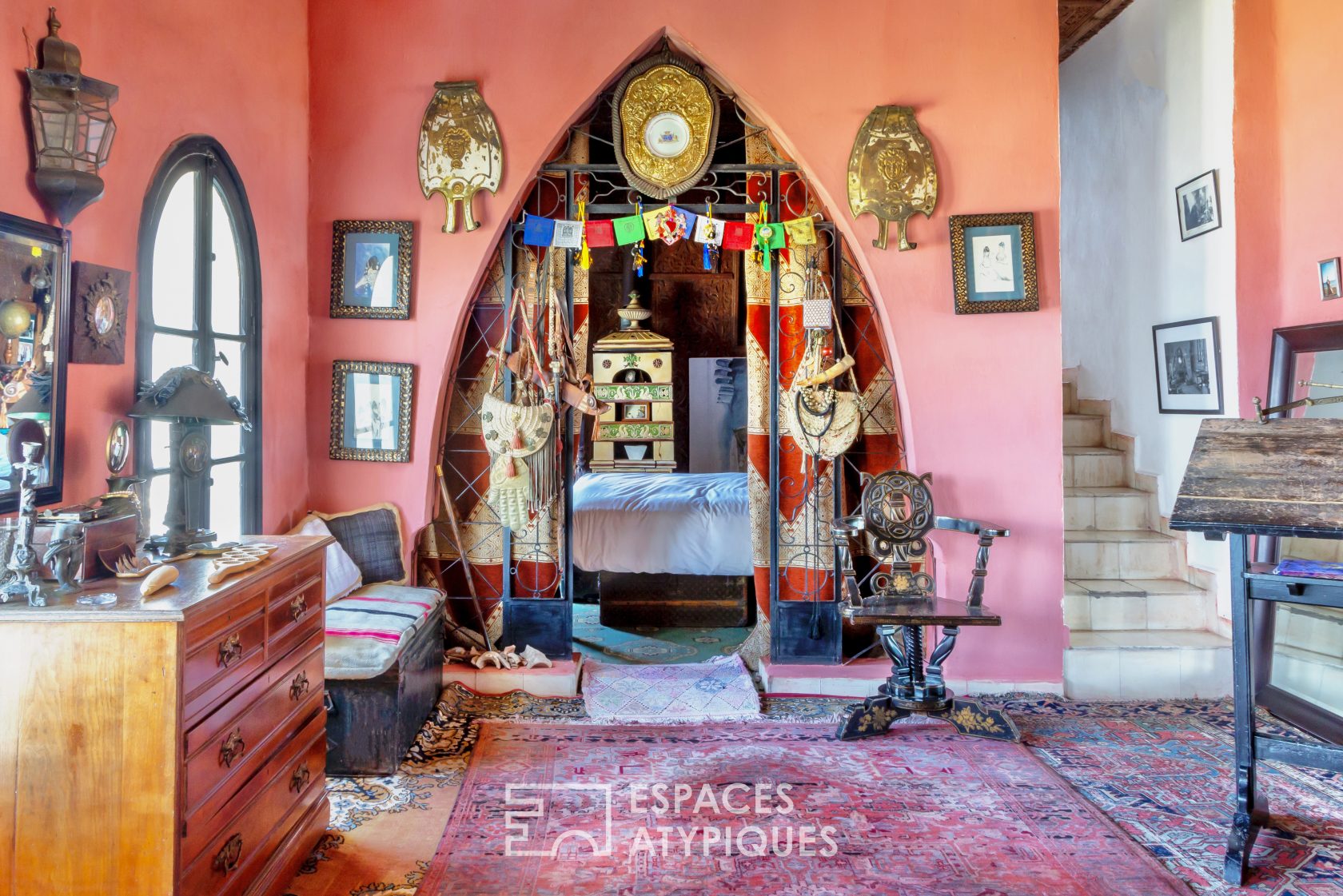 Colorful Moroccan riad