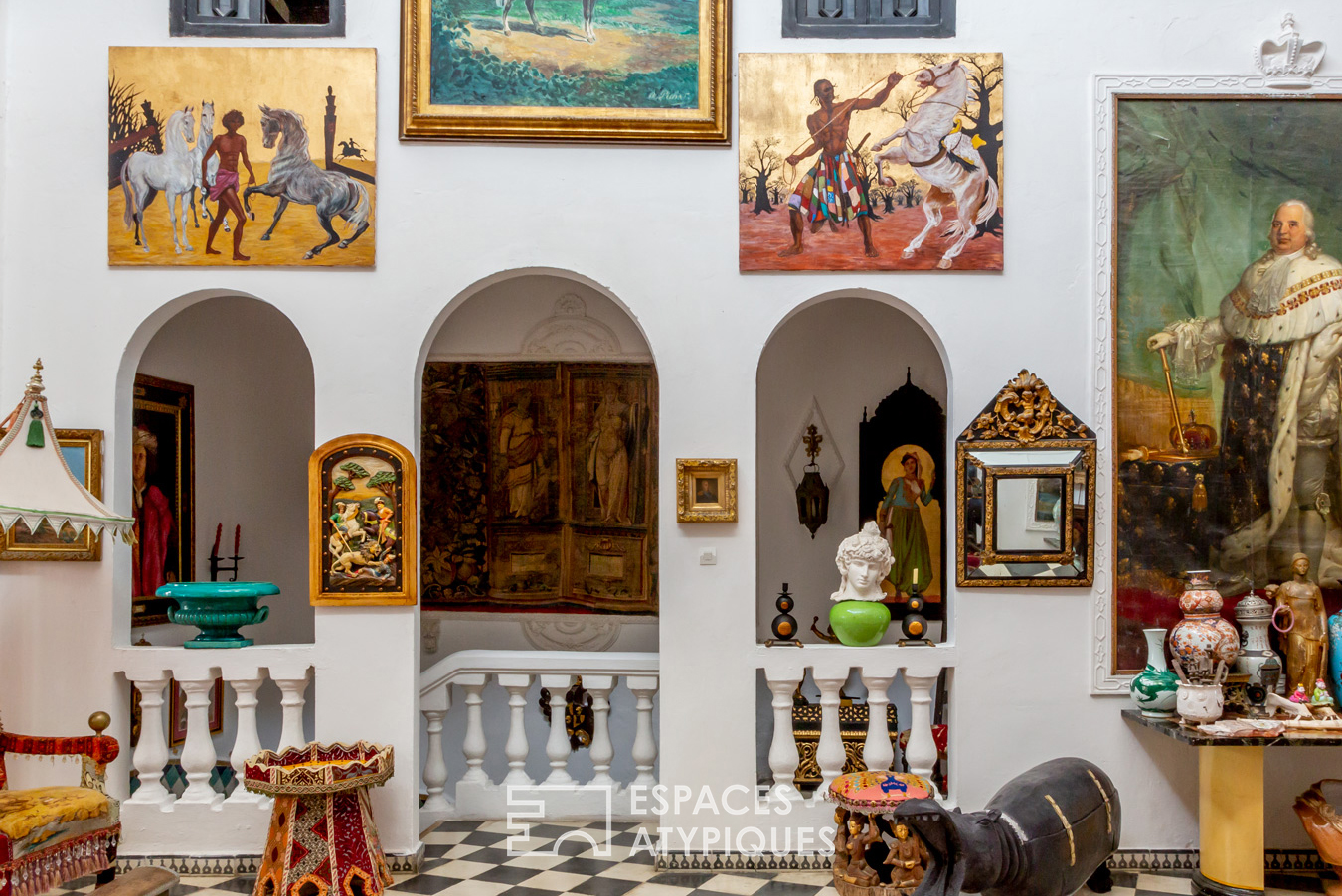 Colorful Moroccan riad