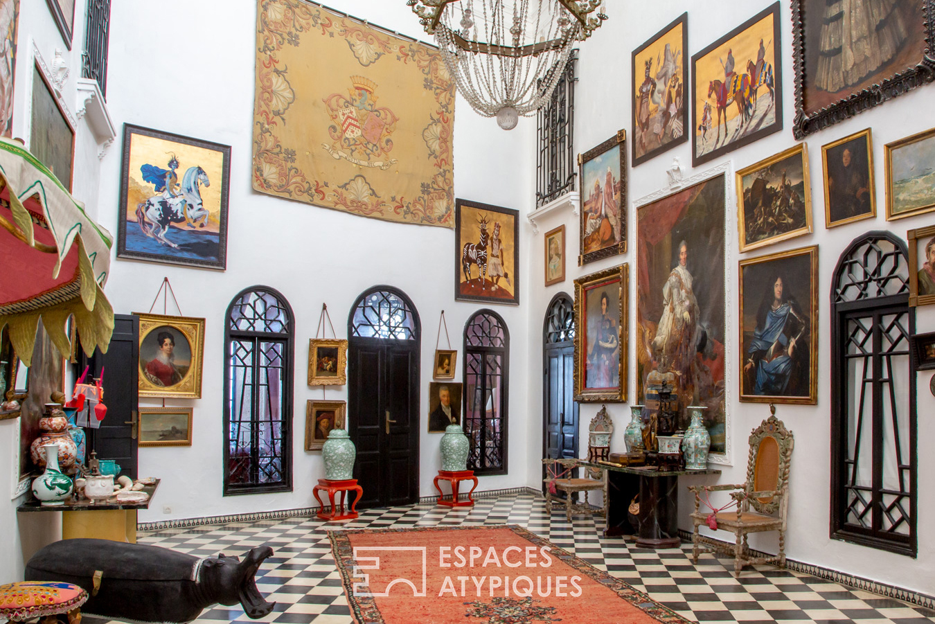 Colorful Moroccan riad