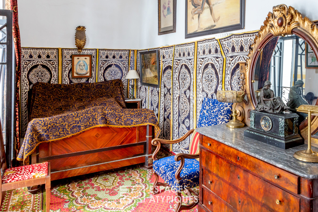 Colorful Moroccan riad