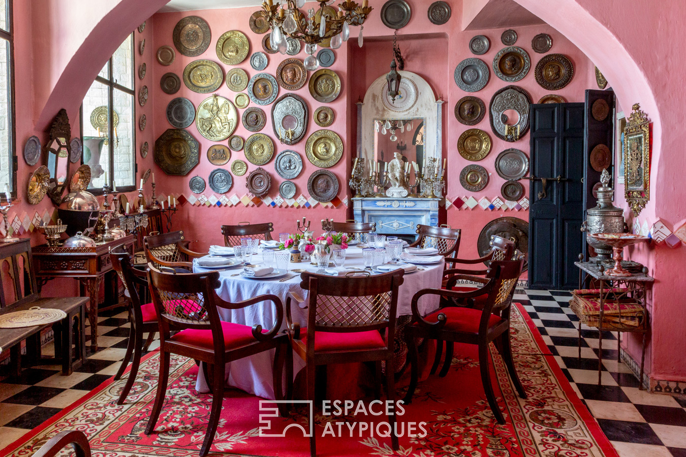 Colorful Moroccan riad