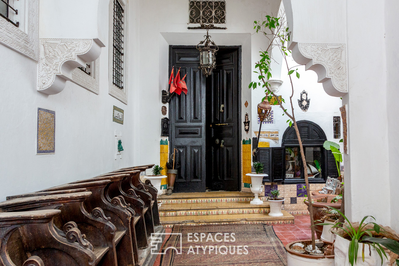Colorful Moroccan riad