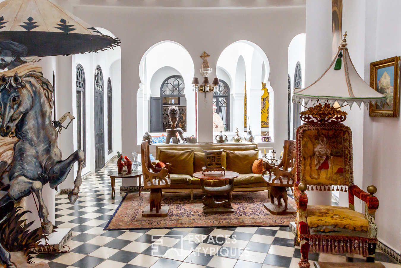 Colorful Moroccan riad