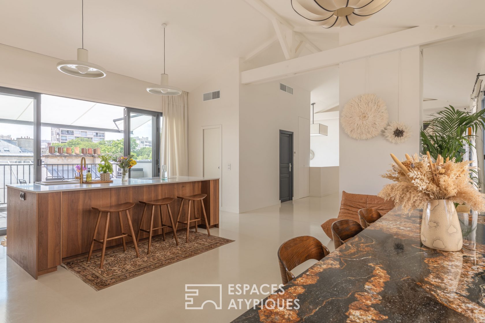 Duplex contemporain avec terrasses