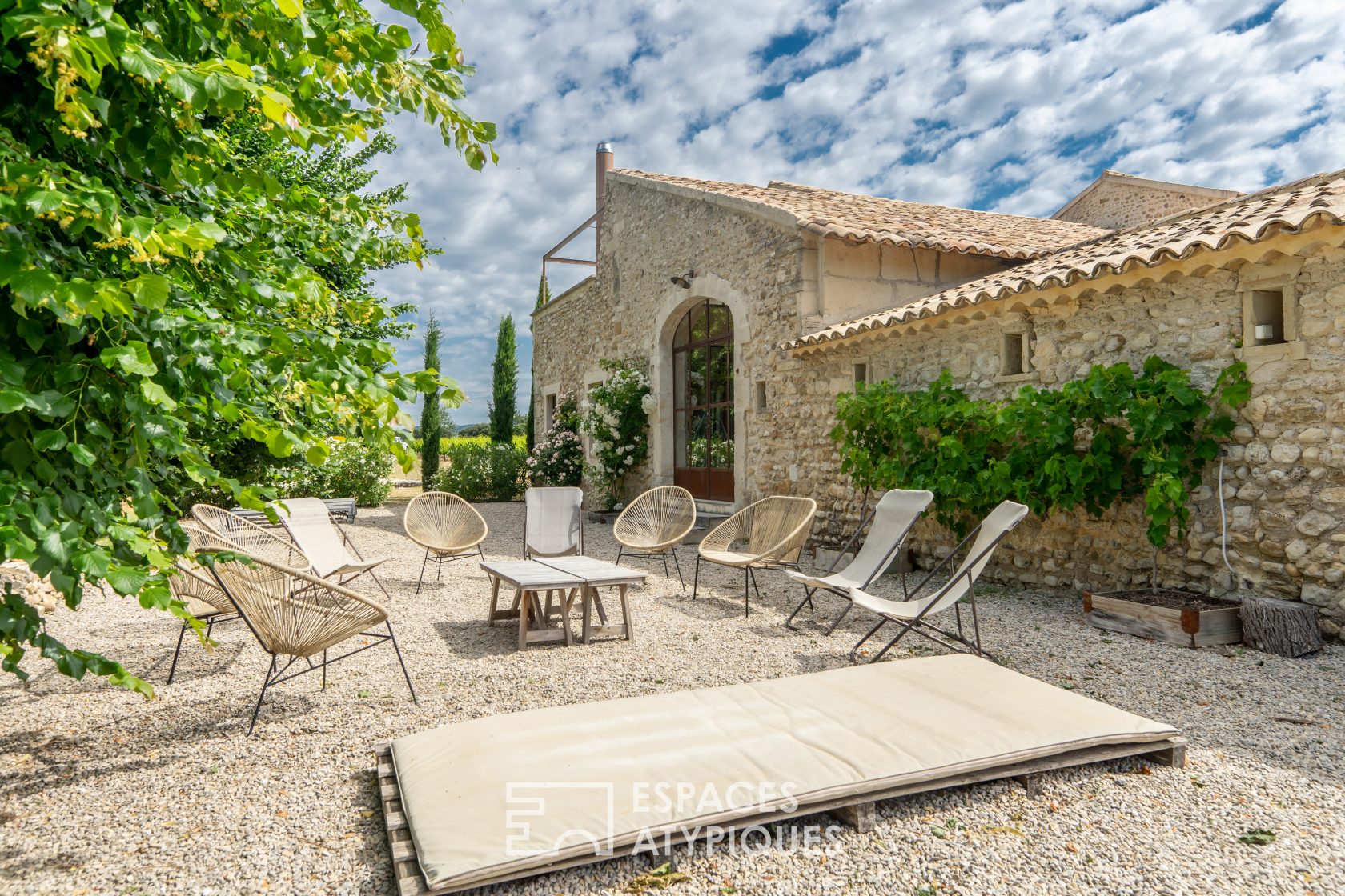 Mas de m house in the vineyards