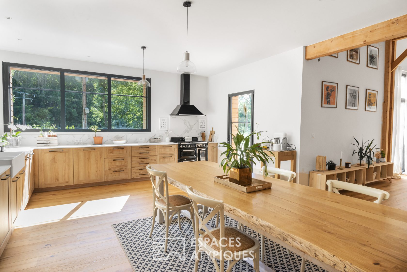 Maison déco avec terrasse en bois