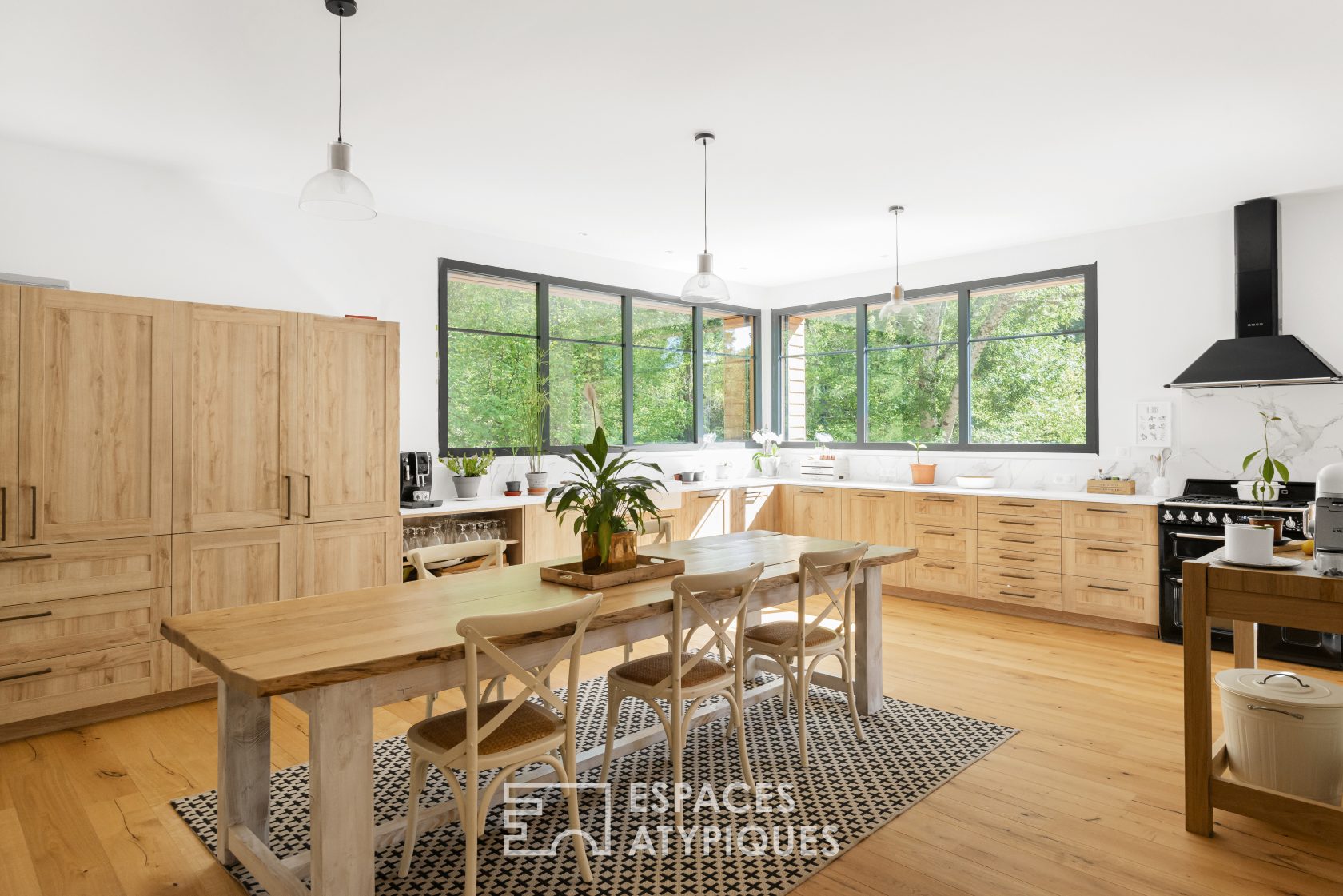 Maison déco avec terrasse en bois