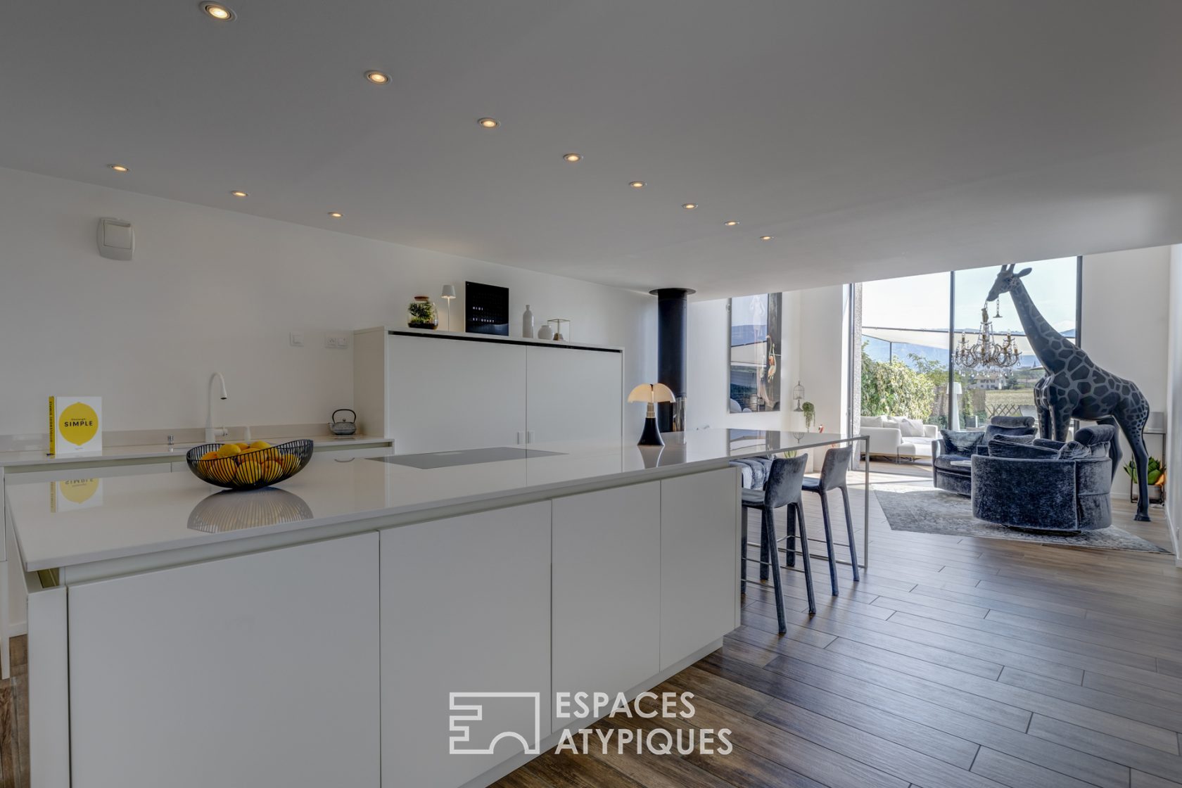 House-Loft with clean lines