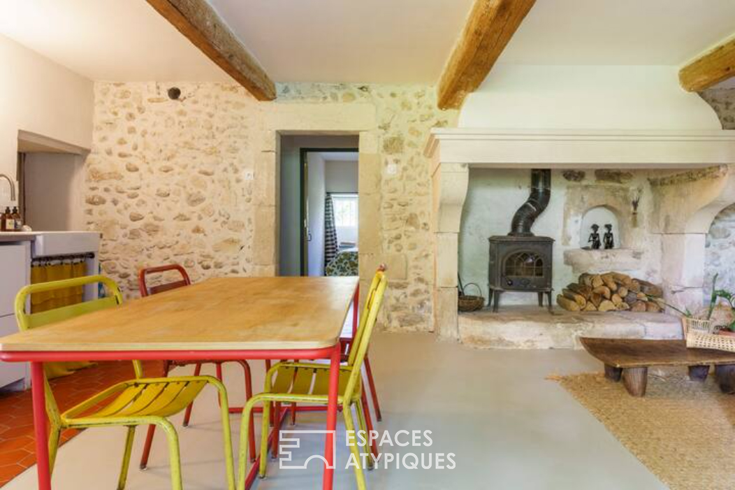 Country and colorful Provencal farmhouse