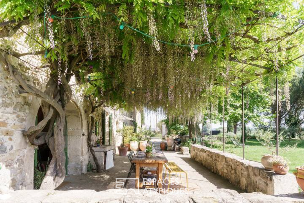 Country and colorful Provencal farmhouse