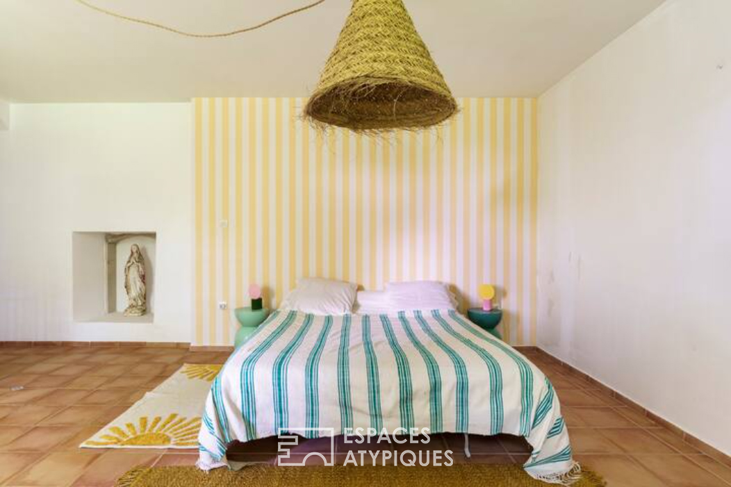 Country and colorful Provencal farmhouse