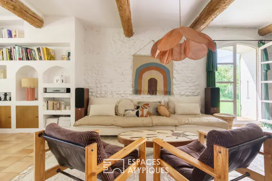 Country and colorful Provencal farmhouse