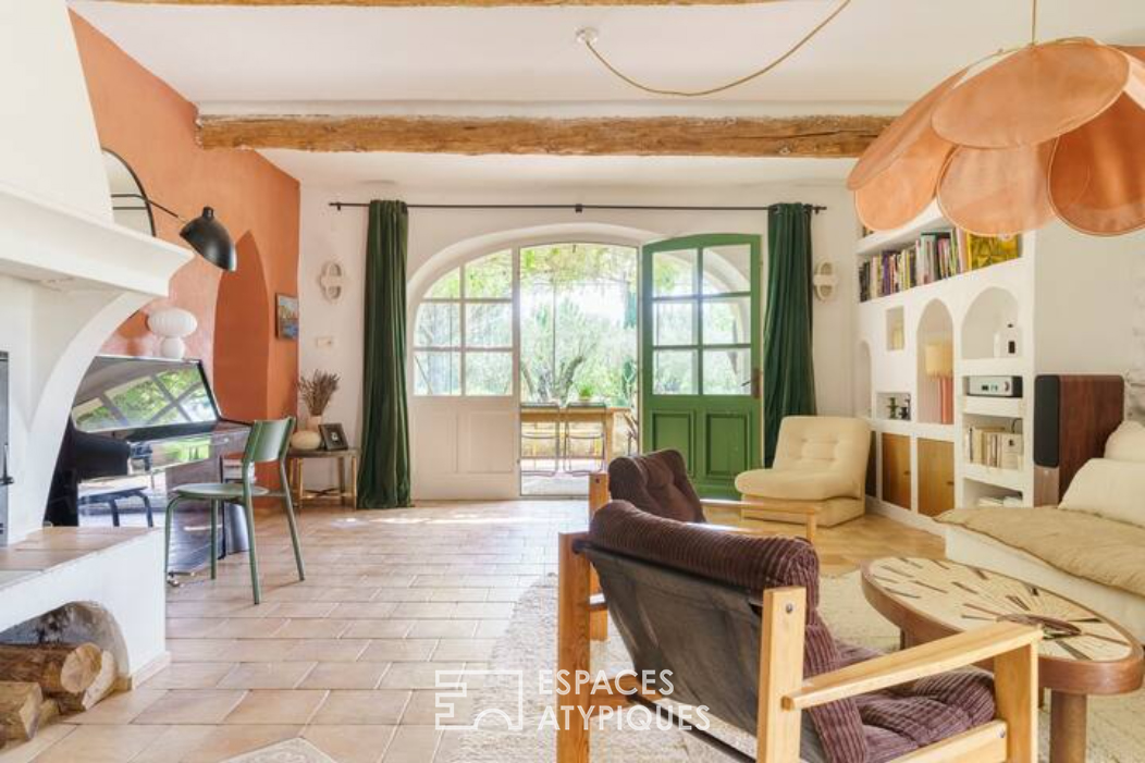 Country and colorful Provencal farmhouse