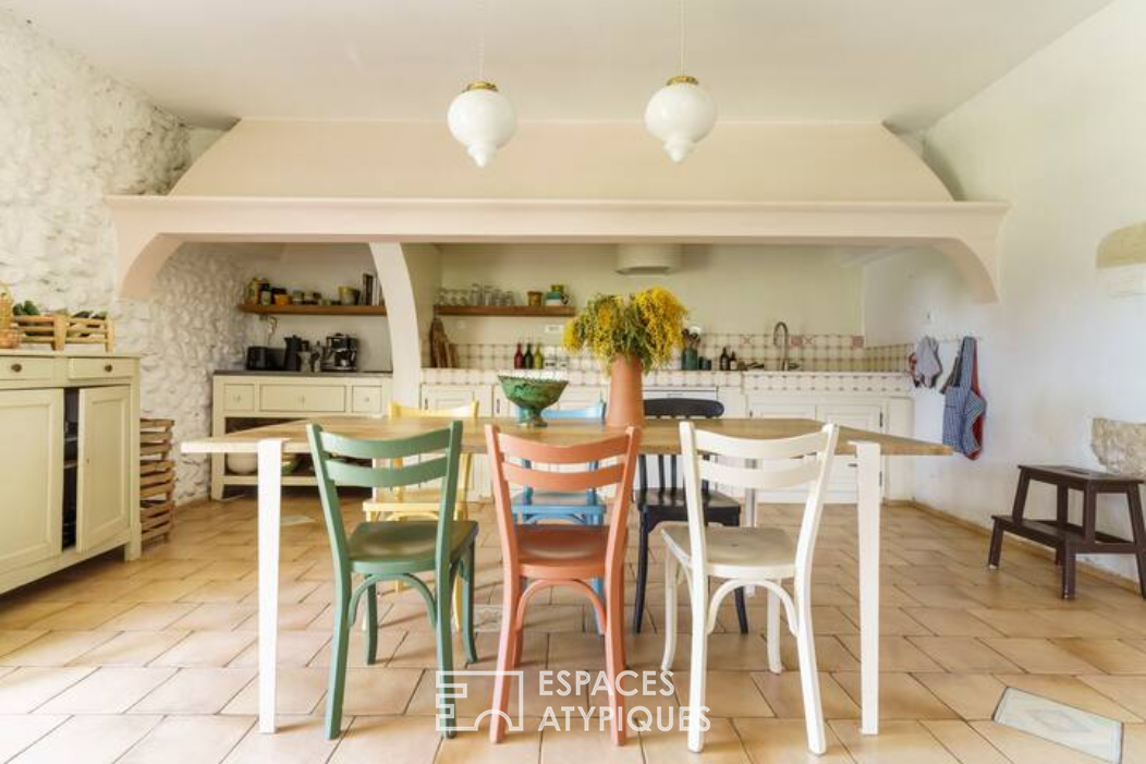 Country and colorful Provencal farmhouse