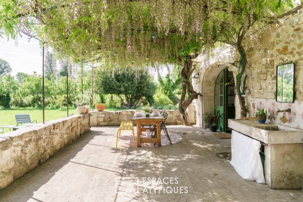 Country and colorful Provencal farmhouse