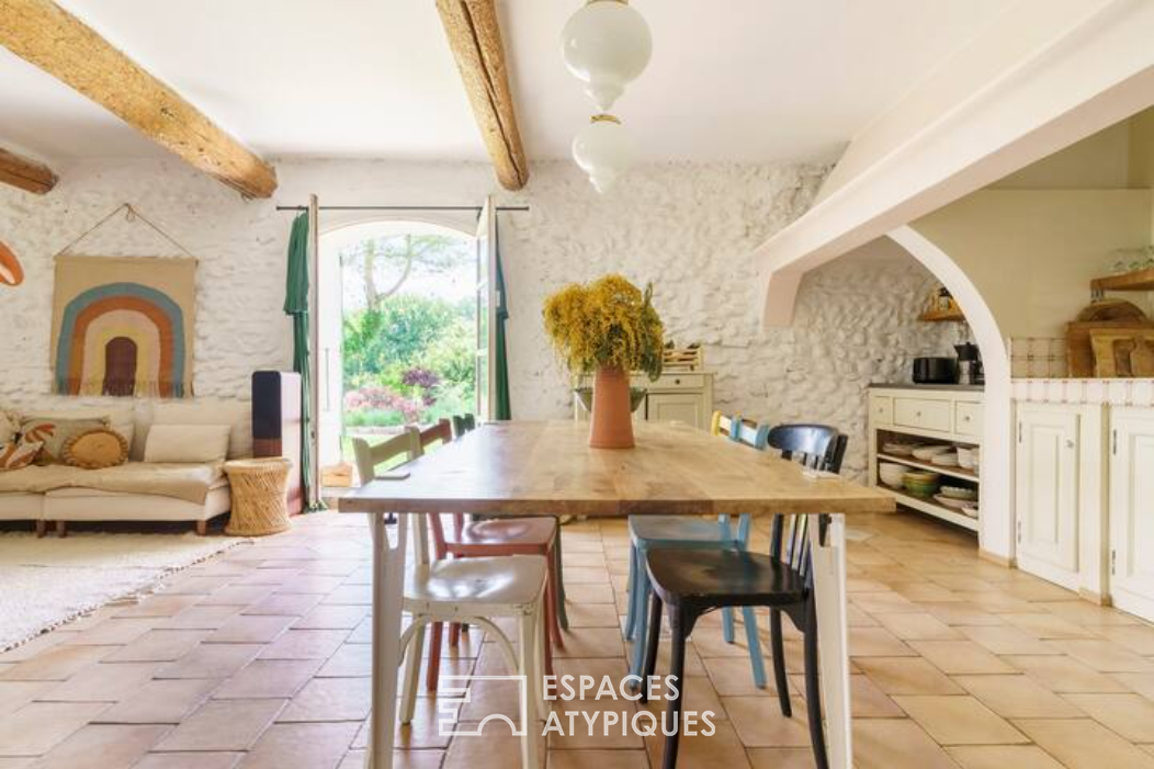 Country and colorful Provencal farmhouse