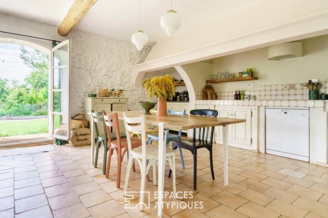 Country and colorful Provencal farmhouse