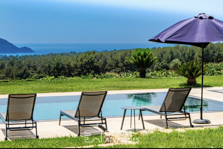 Villa contemporaine au milieu des vignes
