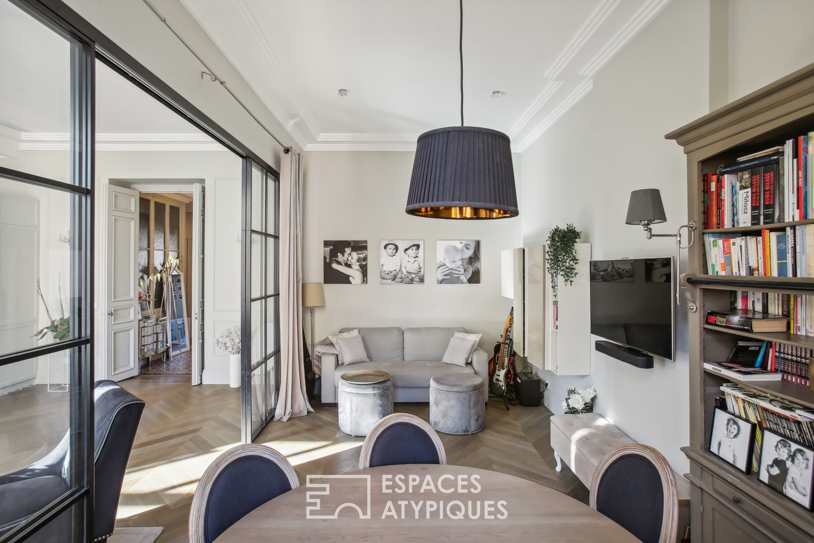 Appartement haussmannien et contemporain niçois