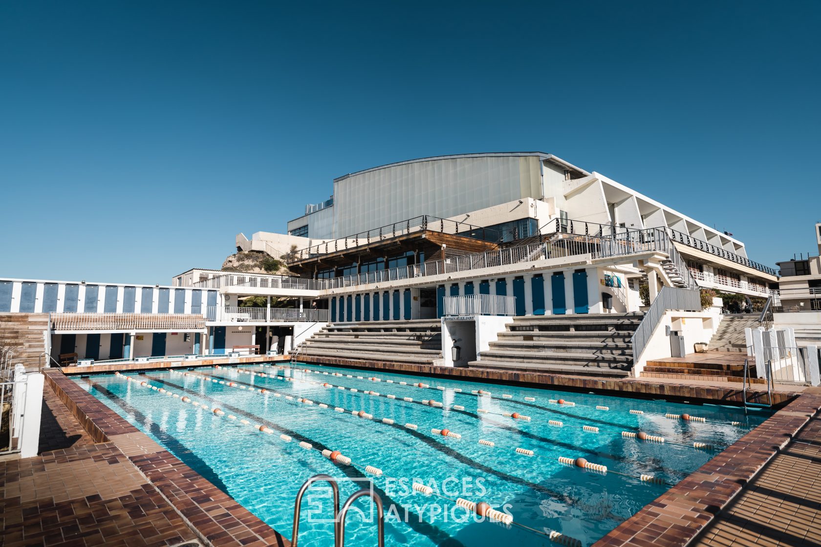 Swimming pool with a view of the Mediterranean