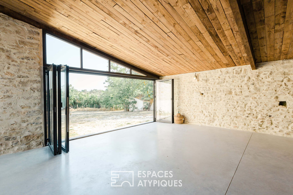 Meeting room and lavender fields